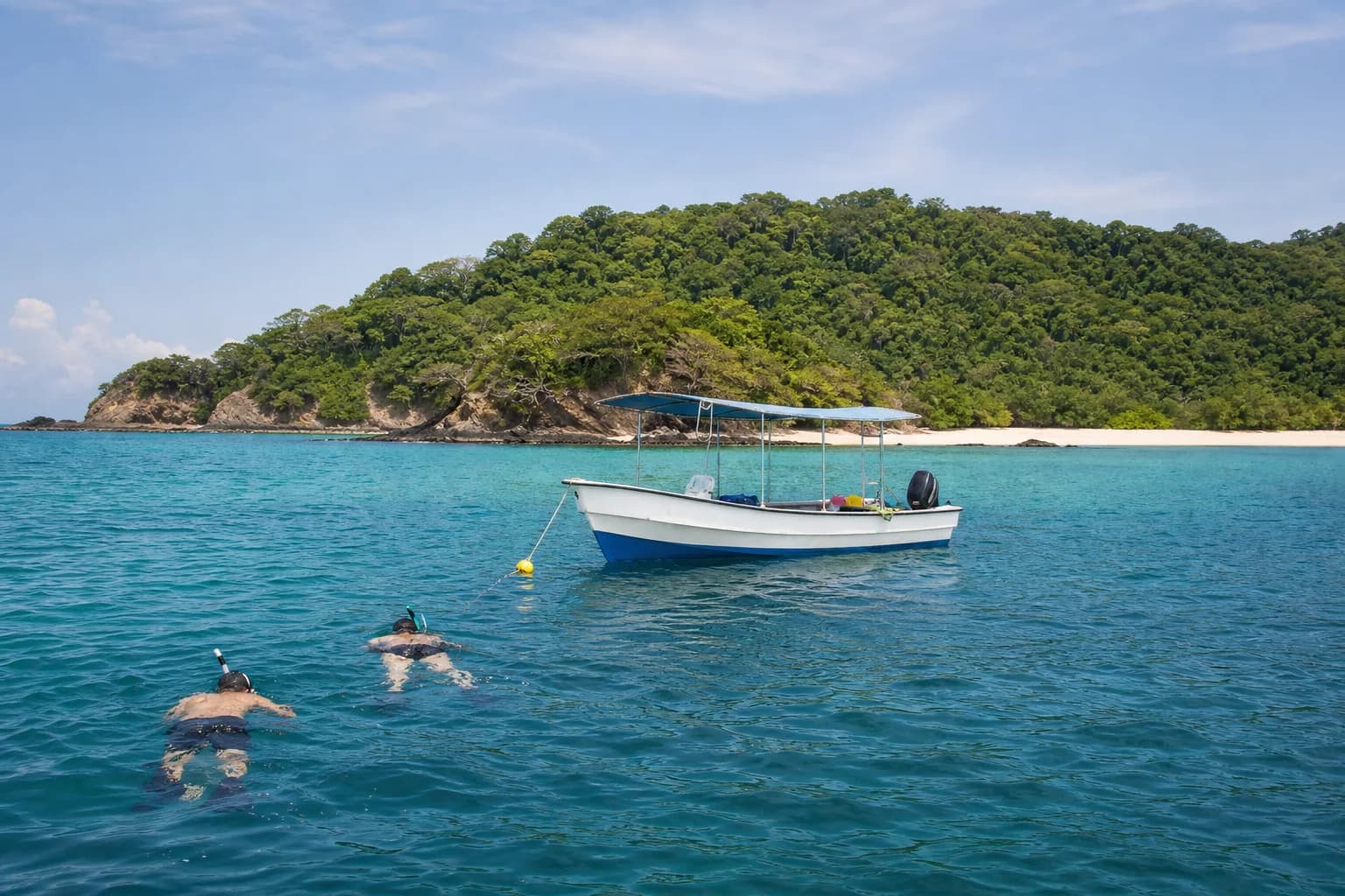 Tortuga Island by boat